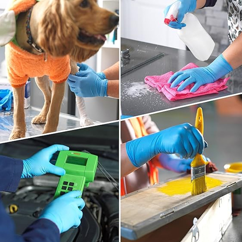 Medische blauwe nitrilhandscho - Exam Glove Nitrile recensie en prijs