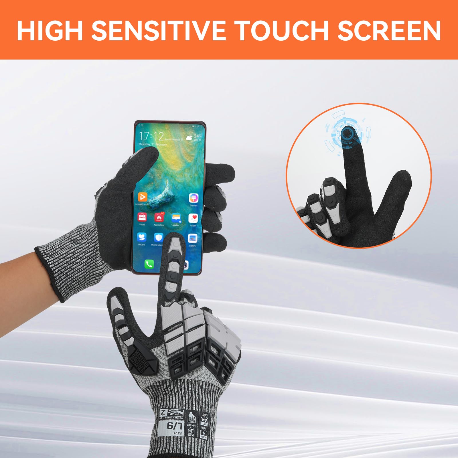 Anti-impact handschoenen met s - Work Glove Impact recensie en prijs