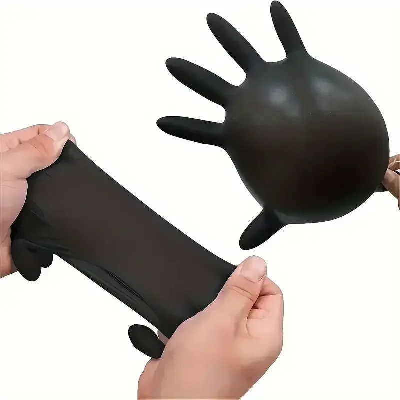 1/100 Stuks Wegwerp Zwarte Han - Latex Disposable Glove recensie en prijs